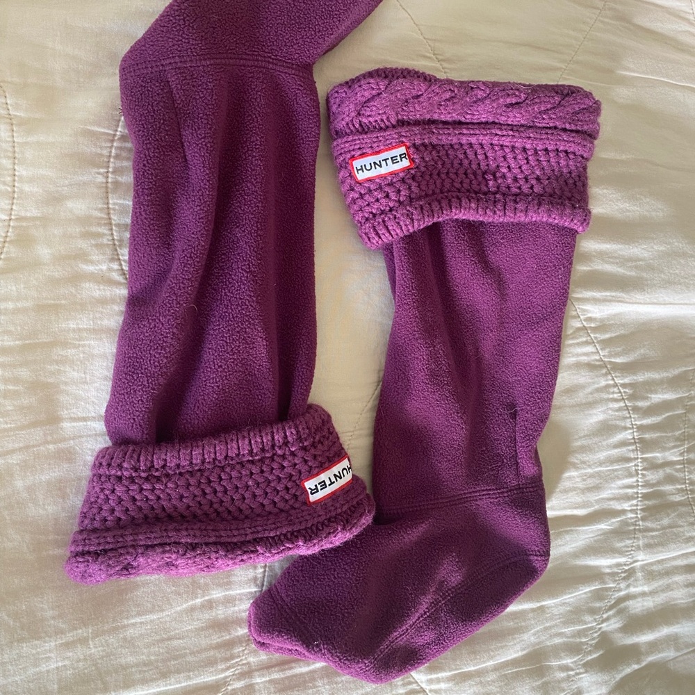 Hunter knit welly socks, size medium women’s 5-7